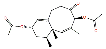 (1S,4S,10S,12S,Z)-1,3,12-Trimethyl-5-oxo-1,4,5,6,7,10,11,12-octahydrobenzo[8]annulene-4,10-diyl diacetate
